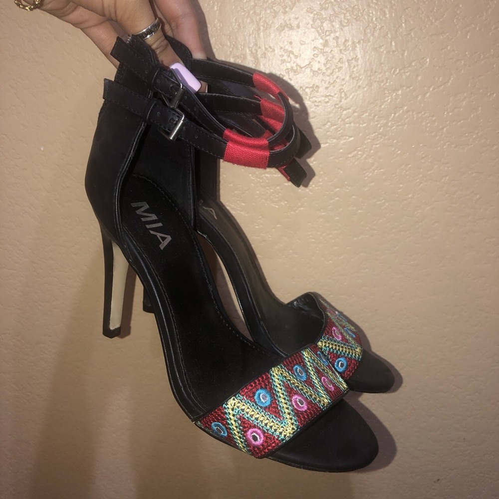 MIA embroidered stiletto heels